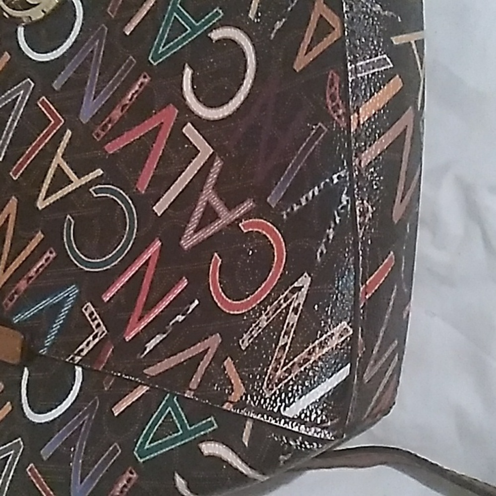 Calvin Klein Bag with Dark Background and Monogram Print (L1) - Picture 5 of 14